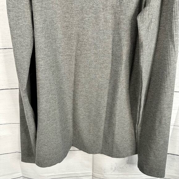 Halogen Womens Ribbed Turtleneck Pullover Sweater Gray size Medium - Picture 8 of 9